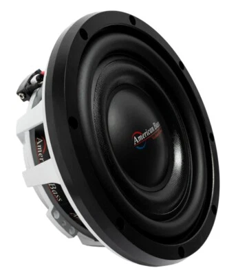 American Bass Titanium TM-844 | 8 Inch 600W DVC 4 Ohm Shallow Slim Subwoofer 8in - Image 1 of 4