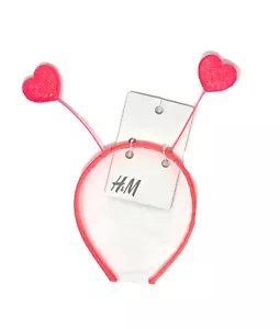 Girls H&M Neon Glitter Heart Headband - Picture 1 of 3