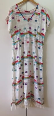 NEW Stylish Multi-coloured Print Amuzgos Long Kaftan from Tigerlily - Size S - Image 1 of 4