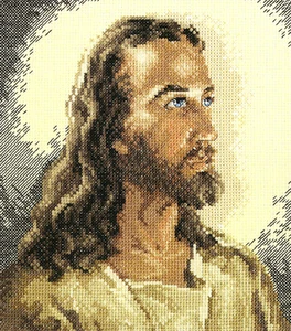 Kit de punto de cruz ~ Janlynn Jesús retrato de Cristo a los 33 cuadro #1149-00 - Imagen 1 de 3