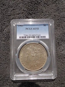 1903 Morgan Silver Dollar AU53 PCGS - Picture 1 of 2