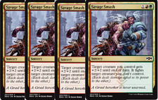 4x Savage Smash  -NM- MTG Ravnica Allegiance Gold Common