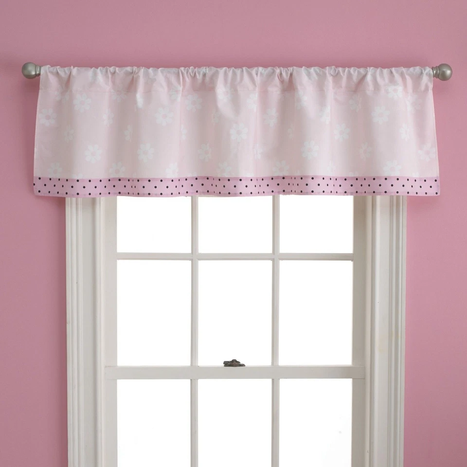 Cenefa ventana infantil Too Good Girl bonita en rosa negro lunares Shabby Chic Foto 1 de 1