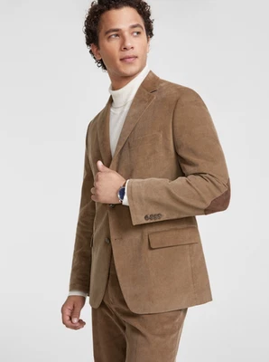 Abrigo Deportivo Tommy Hilfiger Hombre Calce Moderno Pana Taupe Talla 40S Foto 1 de 4