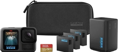 GoPro HERO13 Black - Waterproof Action Camera - Extended Power Bundle -Brand New - Image 1 of 4