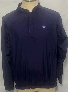 FootJoy Furman University Paladins Blue Pullover 3 Snap Jacket Medium ~ Used - Picture 1 of 11