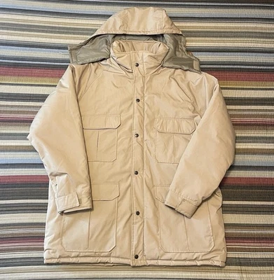 Abrigo Parka WearGuard XL Para Hombre Impermeable Bronceado Extraíble Capucha Estilo 335 Foto 1 de 4