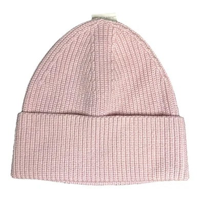 Nuevo gorro tejido Lululemon acanalado mezcla lana merino H1PN rosa talla L/XL Foto 1 de 4