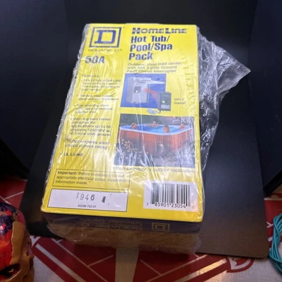 50 Amp 2-Space 4- Circuit Homeline Breaker Series Spa Panel Load Center Outdoor - Image 1 of 3