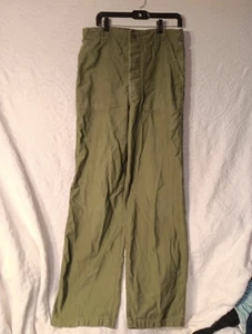 Vintage US Army Hose grün OG-107 Vietnamkrieg Trousers Hose 34x35 Button Fly sehr guter Zustand - Bild 1 von 24