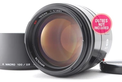 Testado [ESTADO PERFEITO+++ com Capuz] Minolta AF 100mm f/2 Lente de Retrato Para Sony A Do Japão - Imagem 1 de 4