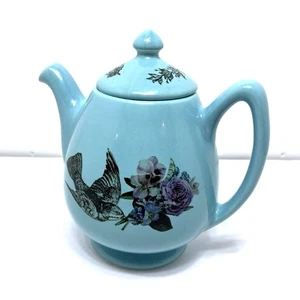 Blaue Teekanne Jugendstil Vintage Design Landhaus Wohndeko Servieren -8" Teekanne - Bild 1 von 6