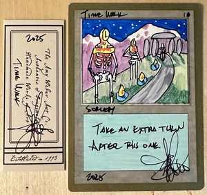 MTG Time Walk Altered Seattle World Championships Amy WEBER - Picture 1 of 2