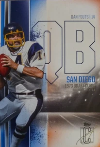 Topps Signature Class 2024 - Dan Fouts #52 azul y naranja - Imagen 1 de 2