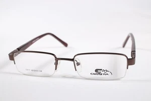 Carrera Eyeglasses C 017 Men Brown Semi-Rimless Metal Eyewear Glasses Frames - Picture 1 of 4