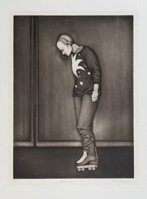 Christine Arweiler Refugium Original Radierung  signiert - Bild 1 von 2