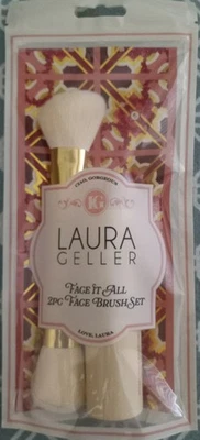Nuevo Laura Geller Face It All 2 piezas Cepillo Crema Maquillaje Bronceador Retráctil Rubor Foto 1 de 4