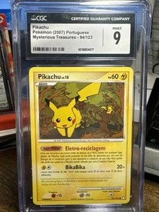 Portugiesisches Pikachu 2007 Mysterious Treasures 94/123 CGC Mint 9 - Bild 1 von 2