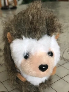 Peluche de erizo extremadamente suave de 5" mini juguete marrón para niños Peter Pauper Press de colección - Imagen 1 de 6