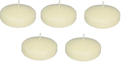 36 Pack 3" Ivory Floating Candles Bulk Set for Weddings Centerpieces Home Decor - Image 1 of 4