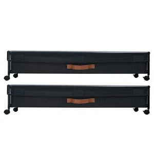 2 x Unterbettkommode Unterbettbehälter Rollbar 915x469x185mm Oxford-Stoff - Bild 1 von 12