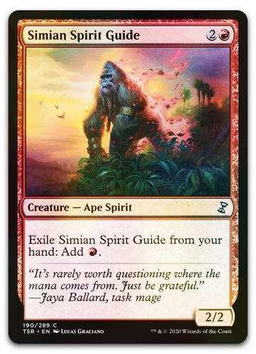 Simian Spirit Guide #190 (Foil) (NM) Time Spiral Remastered TSR Magic ...