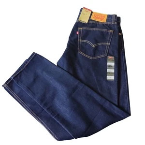 Pantalones de mezclilla ajustados Levi’s 512 para hombre talla 36x32 azul lavado oscuro nuevos con etiquetas - Imagen 1 de 14