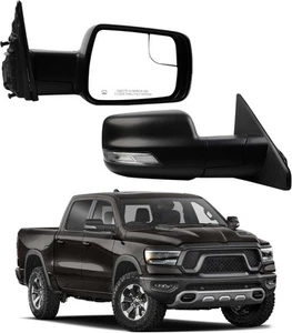 Right Passenger Side Mirror Compatible with 2019-2024 Ram 1500 w/Power Heated Gl - Bild 1 von 7