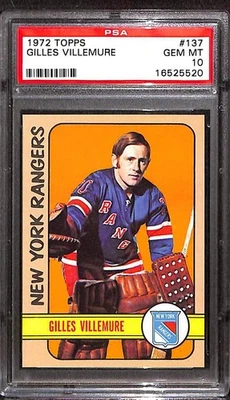 1972 Topps #137 GILLES VILLEMURE PSA 10 GEM-MT 16525520  - Image 1 of 3
