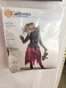 Zombie Girl Costume Child Scary Halloween Fancy Dress X Large 12- 14 - Picture 1 of 3