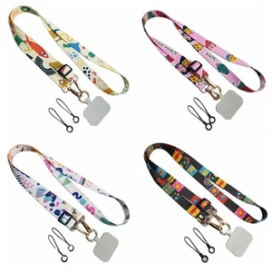 Adjustable Crossbody Phone Lanyard Wide Cloth Long Phone Strap Lanyard Patch - Picture 1 of 12