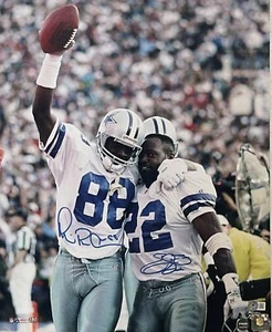 Emmitt Smith Michael Irvin Signed Dallas Cowboys 16x20 Photo BAS 42369 - Picture 1 of 3
