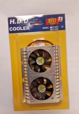 KEEP THAT HDD COOL!! BEST COOLER CF-602 DUAL FAN 5.25 IDE HDD COOLER.NEW OLD STK - Image 1 of 3