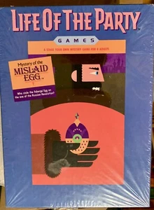 New VTG 1987 LIFE of the PARTY Mystery of Mislaid Egg Dinner Party Game Milton B - Picture 1 of 6