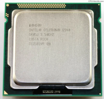 Intel Celeron Processor G540 2M Cache, 2.50 GHz - SR05J - Image 1 of 2
