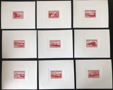 Madagascar set proofs 1998 Trains.