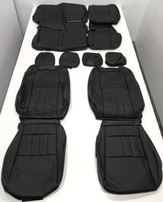 For Nissan Frontier Crew SV ProX Pro4X 2022-2025 Black Leather Seat Covers KR305 - Image 1 of 4