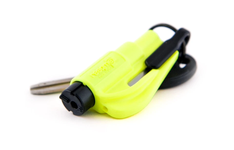 ResQme Seatbelt Cutter Glass Breaker NEW Safety Yellow Escape Tool