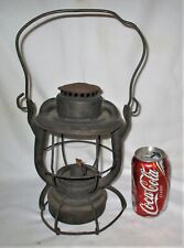 ANTIQUE HANGING USA DIETZ VESTA RAILROAD TRAIN STATION OIL LANTERN LAMP NO SHADE