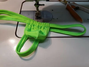 Mens g string USA SLIDER swimwear Sexy Handmade Nylon Spandex Green s m l or x - Picture 1 of 1