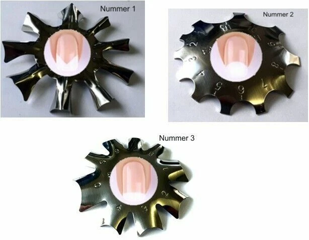 MARKENLOS Easy French Smile Cut Set Nail Art Schablone Edge Trimmer Cutter Modellage