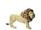 Lion Statue In Multicolored Resin, Barcino Mosaic. Length 5'9 Inches