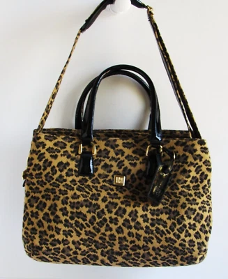 EUC DIANE VON FURSTENBERG Madagascar Collection Leopard Print Canvas XL Bag - Image 1 of 4