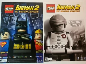 Exclusive SDCC San Diego Comic Con LEGO Batman 2 DC Superheroes Poster Set RARE - Picture 1 of 3