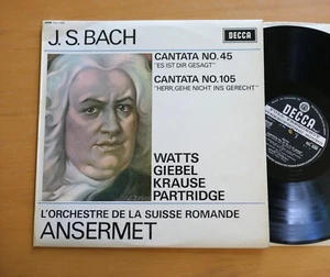 SXL 6266 WBg Bach Cantata No. 45 & 105 Ansermet NM Decca 1st ED2 + insert - Picture 1 of 6