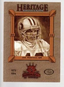2002 Gridiron Kings Heritage Collection #HC11 Joe Montana - Picture 1 of 1