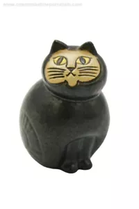 Hervorragende Lisa Larson Figur Mia Mini schwarze Katze Gustavsberg Schweden Studiokeramik - Bild 1 von 10