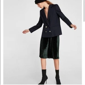 Zara Basic Double Breasted Blazer Navy Blue Size Small - Picture 1 of 9