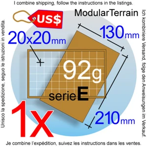 1x MDF Movement Tray 6x10 10x6 (E 0mm) 20mm Square Base Warhammer 40k Wargames - Bild 1 von 3