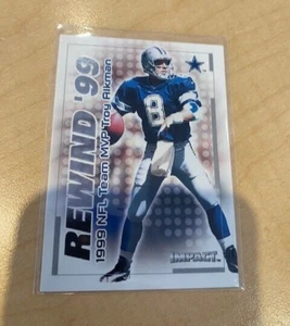 2000 SkyBox Impact Rewind '99 Troy Aikman - Dallas Cowboys - Picture 1 of 1